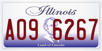 IL license plate A096267