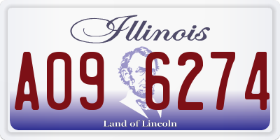 IL license plate A096274
