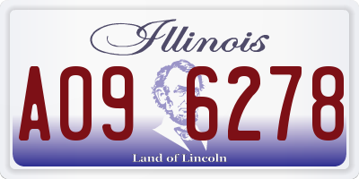 IL license plate A096278