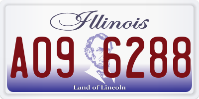 IL license plate A096288