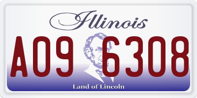 IL license plate A096308