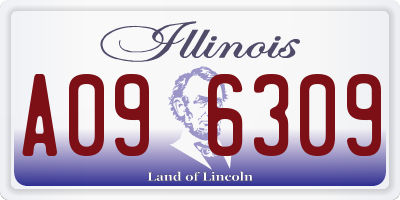 IL license plate A096309