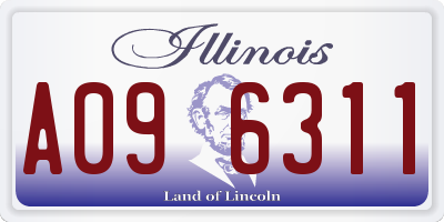 IL license plate A096311
