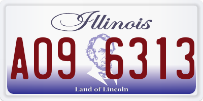 IL license plate A096313