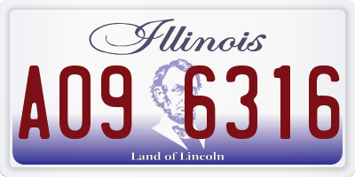 IL license plate A096316