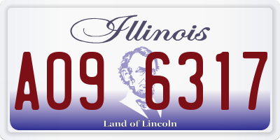 IL license plate A096317