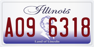 IL license plate A096318