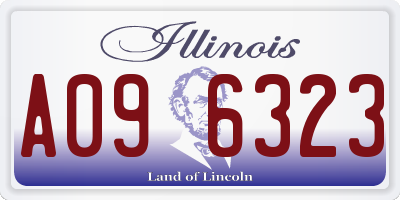 IL license plate A096323