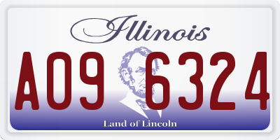 IL license plate A096324