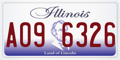 IL license plate A096326