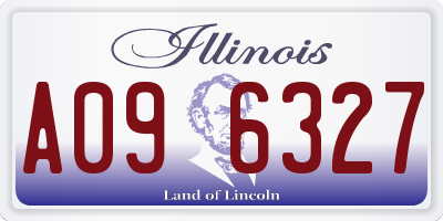 IL license plate A096327