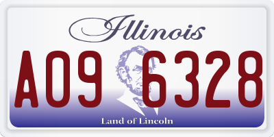IL license plate A096328