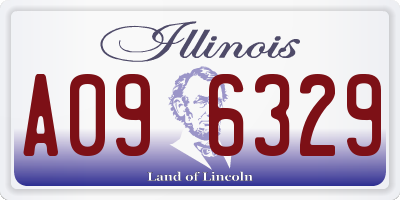 IL license plate A096329