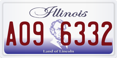 IL license plate A096332