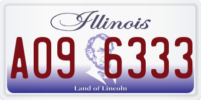 IL license plate A096333