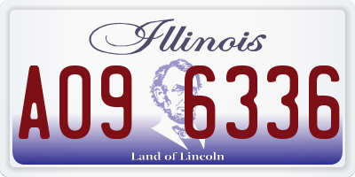 IL license plate A096336