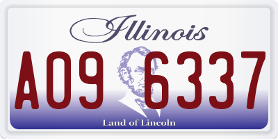 IL license plate A096337
