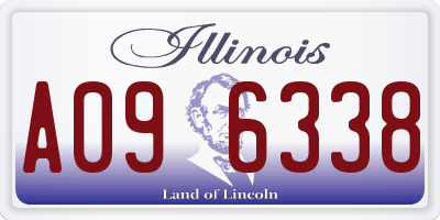 IL license plate A096338