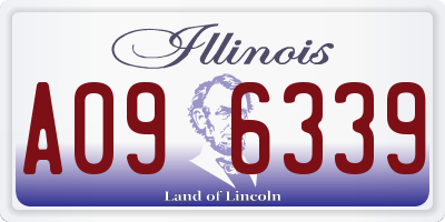 IL license plate A096339