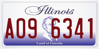 IL license plate A096341