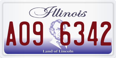 IL license plate A096342
