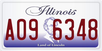 IL license plate A096348