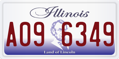IL license plate A096349