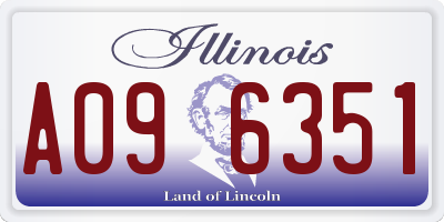 IL license plate A096351