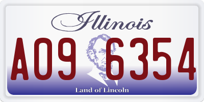 IL license plate A096354