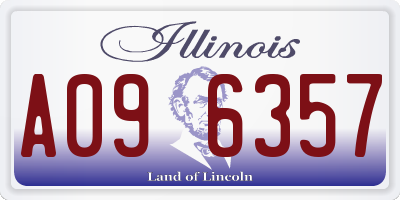 IL license plate A096357