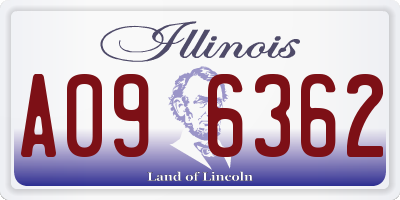 IL license plate A096362
