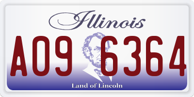 IL license plate A096364