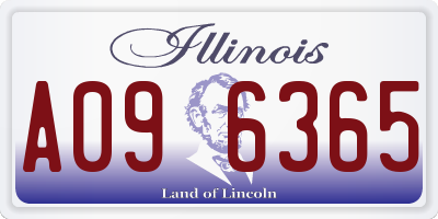 IL license plate A096365