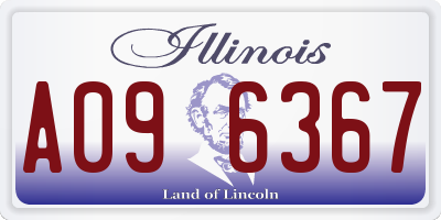 IL license plate A096367