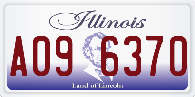 IL license plate A096370