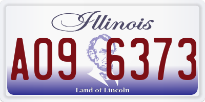 IL license plate A096373