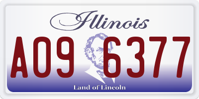 IL license plate A096377