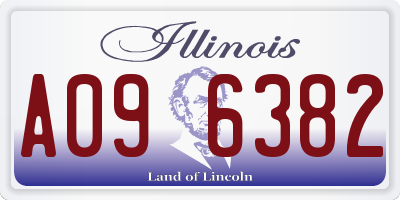IL license plate A096382