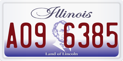 IL license plate A096385