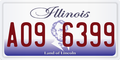 IL license plate A096399