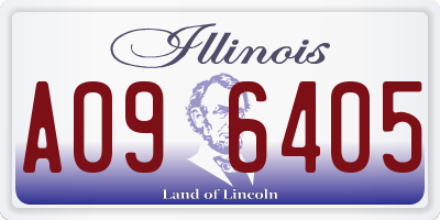 IL license plate A096405