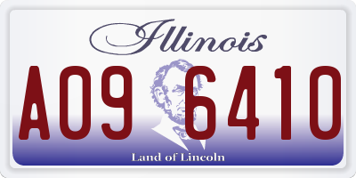 IL license plate A096410