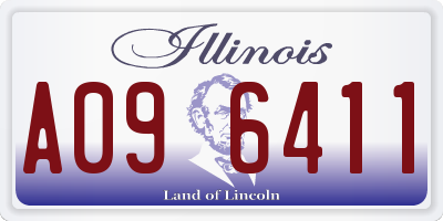 IL license plate A096411