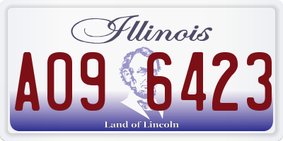 IL license plate A096423