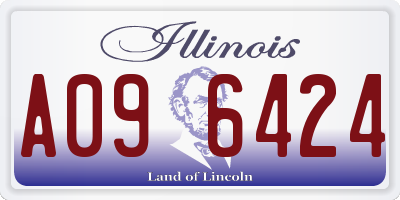 IL license plate A096424