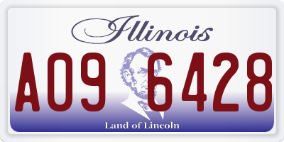IL license plate A096428