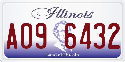 IL license plate A096432