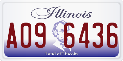 IL license plate A096436