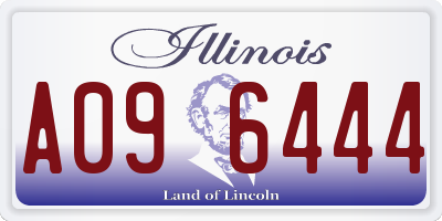 IL license plate A096444