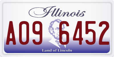 IL license plate A096452